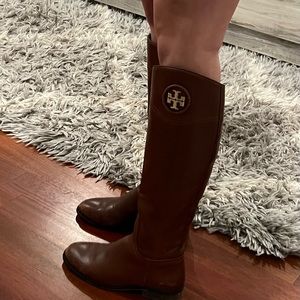 Tory Burch Brown Riding Boots